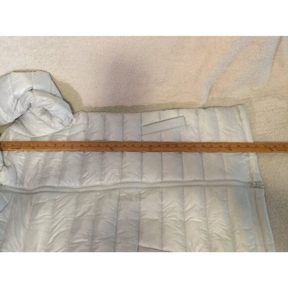 Swiss Tech Womens Hooded Mid Length Puffer Jacket Soft Light gray XS NWT - Picture 7 of 8